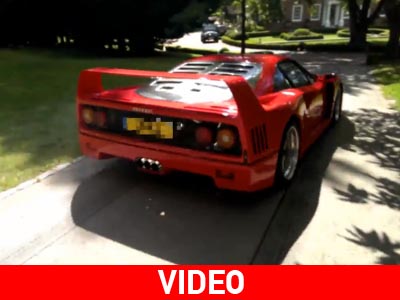 Ανήλικος κάνει… burn out με Ferrari F40